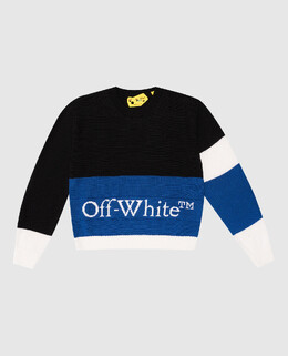 Off-White: Чёрный свитер 