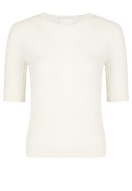ALLUDE: Трикотажная футболка 