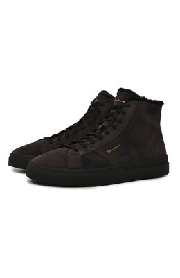 Santoni: Коричневые кеды 