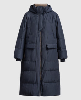 Brunello Cucinelli: Синий пуховик 