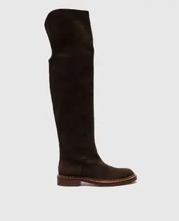 Santoni: Коричневые сапоги 