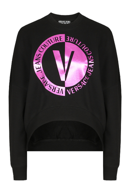 VERSACE JEANS COUTURE: Чёрный свитер 