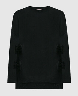 Valentino: Чёрный свитер 