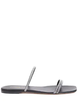 GIANVITO ROSSI: Чёрные шлёпанцы 