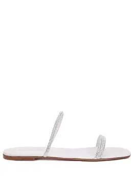GIANVITO ROSSI: Белые шлёпанцы 