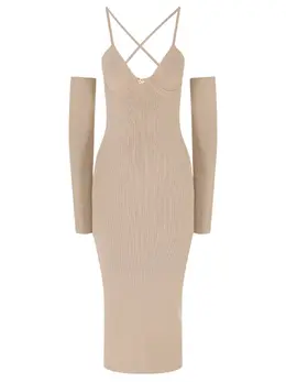 BLUMARINE: Платье из вискозы 