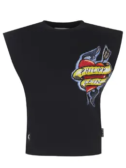 PHILIPP PLEIN: Хлопковый топ 