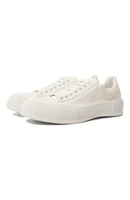 Alexander McQueen: Белые кеды  Deck Plimsoll