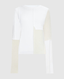 Maison Margiela MM6: Белый свитер 