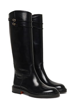 SANTONI: Чёрные сапоги 