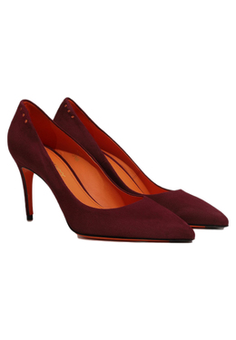 SANTONI: Бордовые туфли 