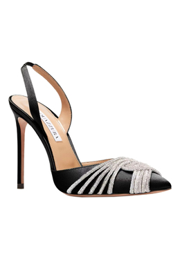 AQUAZZURA: Чёрные босоножки 