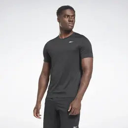 Reebok: Чёрная футболка  Training Tech