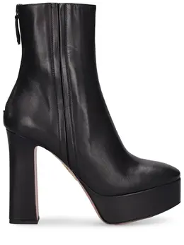 AQUAZZURA: Чёрные ботинки 
