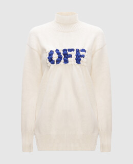 Off-White: Белый свитер 