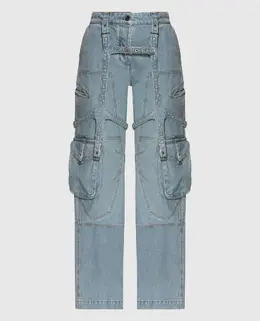 Off-White: Голубые джинсы 