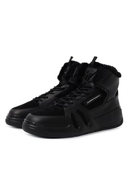 Giuseppe Zanotti Design: Чёрные кеды  Talon Winter