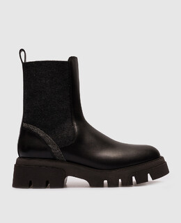 Brunello Cucinelli: Чорні ботильйони 