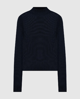 Jil Sander: Синий свитер 