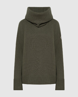 Moncler: Зелёный свитер 