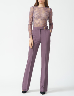 ELISABETTA FRANCHI: Фиолетовые брюки 