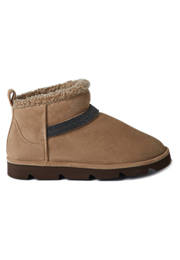 BRUNELLO CUCINELLI: Бежевые угги 