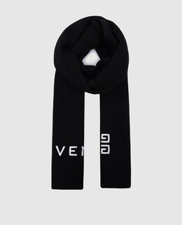 Givenchy: Чорні шарфи 