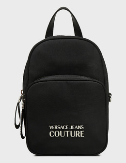 VERSACE JEANS COUTURE: Чёрный рюкзак 