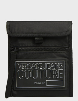 VERSACE JEANS COUTURE: Чёрная сумка 