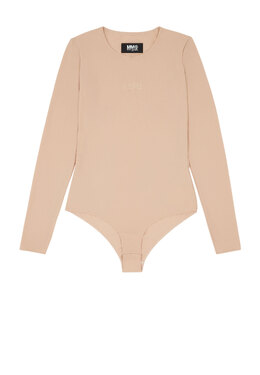 MM6 Maison Margiela: Бежевый боди 