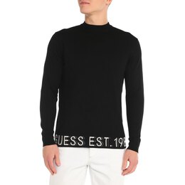 Guess: Чёрный свитер 