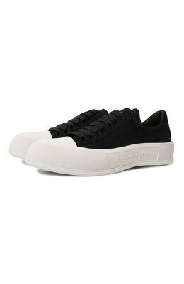 Alexander McQueen: Чёрные кеды  Deck Plimsoll
