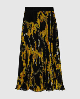 Versace Jeans Couture: Чёрная юбка 