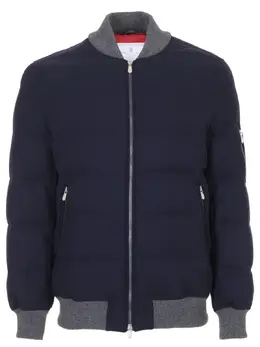 BRUNELLO CUCINELLI: Пуховик из шерсти 