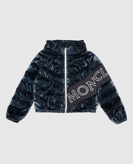Moncler ENFANT: Сині пуховики 