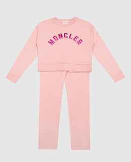 Moncler ENFANT: Рожеві костюми 