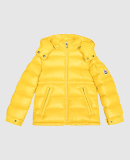 Moncler ENFANT: Жёлтый пуховик 