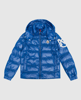 Moncler ENFANT: Сині пуховики 