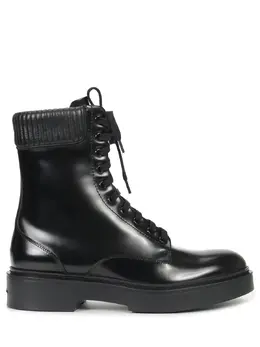 SANTONI: Чёрные ботинки 