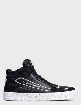 EA7 EMPORIO ARMANI: Чорні кросівки 