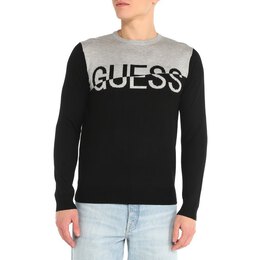 Guess: Чёрный свитер 