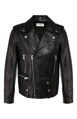 Saint Laurent: Кожаная куртка 