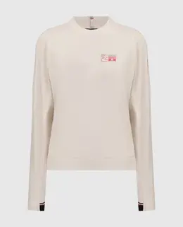 Moncler Grenoble: Белый свитер 