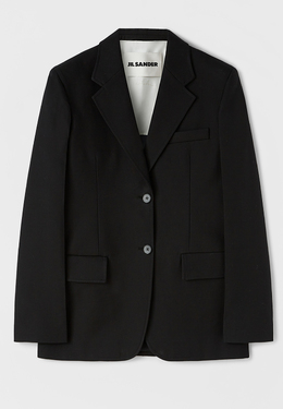 JIL SANDER: Чёрный жакет 