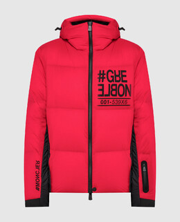 Moncler Grenoble: Красный пуховик 