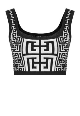 BALMAIN: Белый топ 