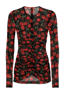 DOLCE&GABBANA: Красный топ 