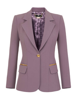 ELISABETTA FRANCHI: Фиолетовый жакет 