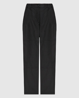 Max Mara Weekend: Чёрные брюки 