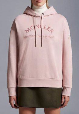 MONCLER: Розовая толстовка 